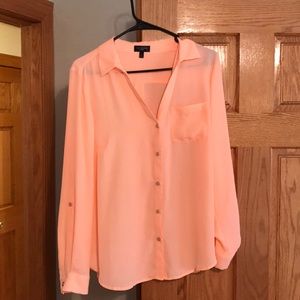 The Limited orange blouse
